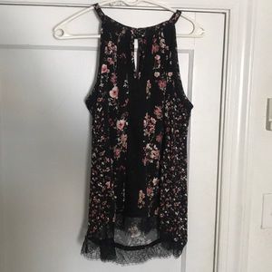 White House Black Market Floral Tank